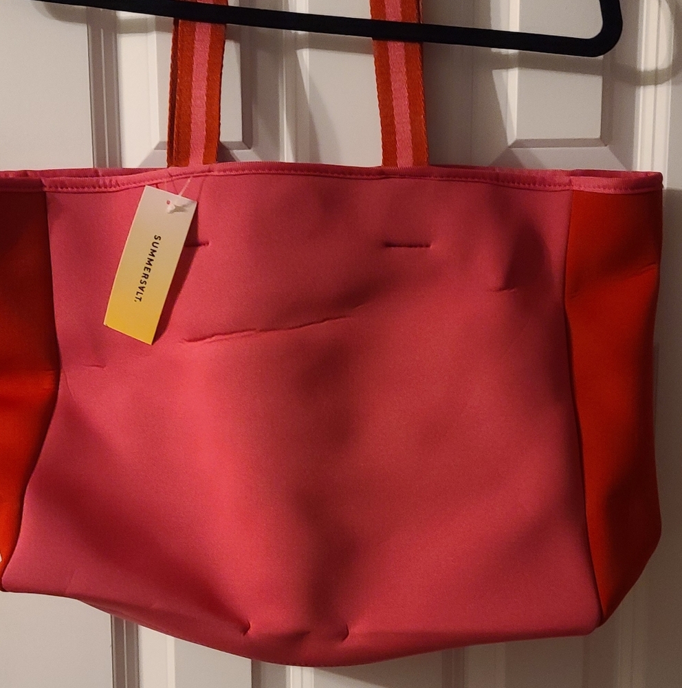 Summersalt Pink and Red Tote